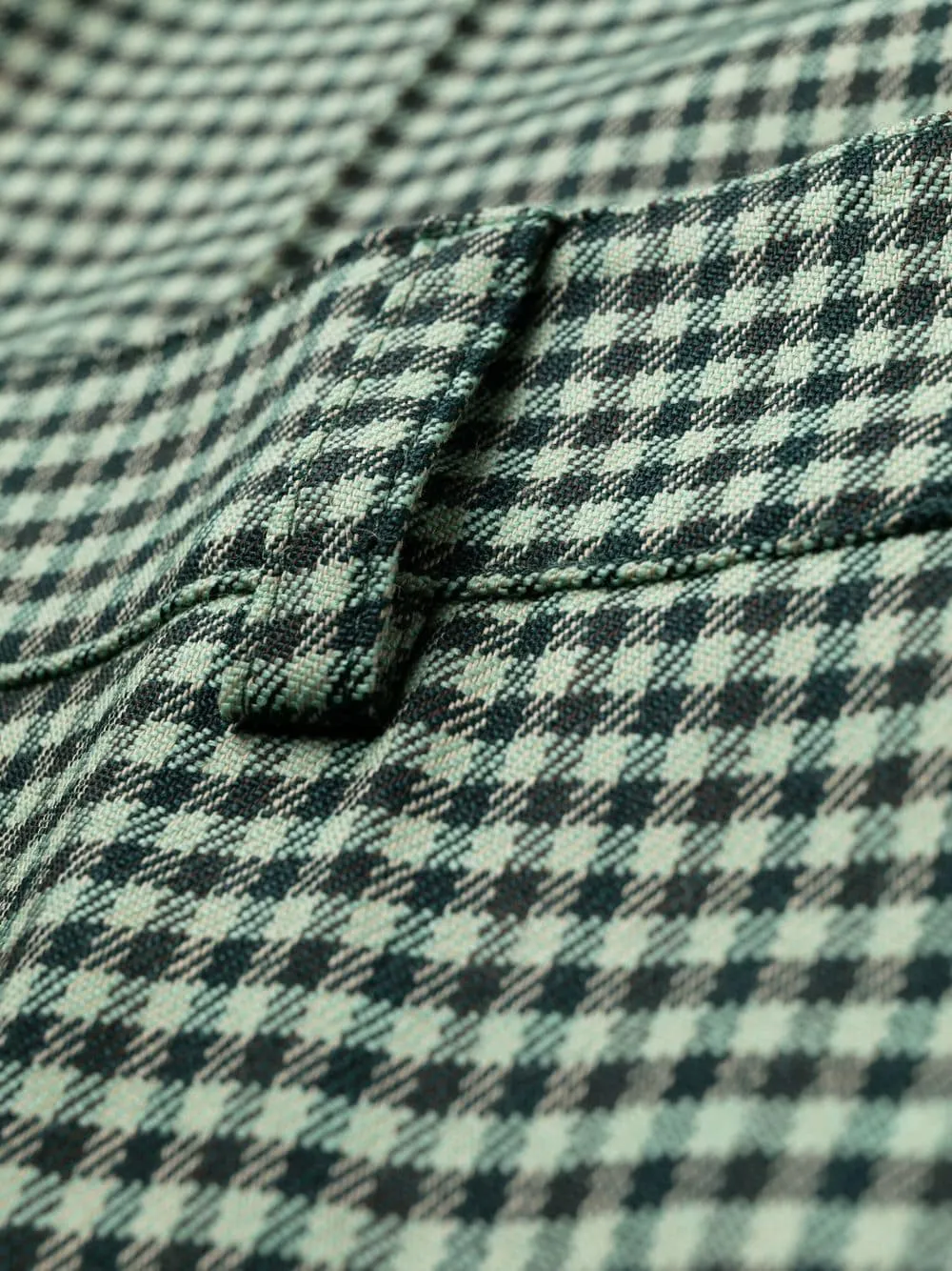 Lioned Gingham Flared Trousers