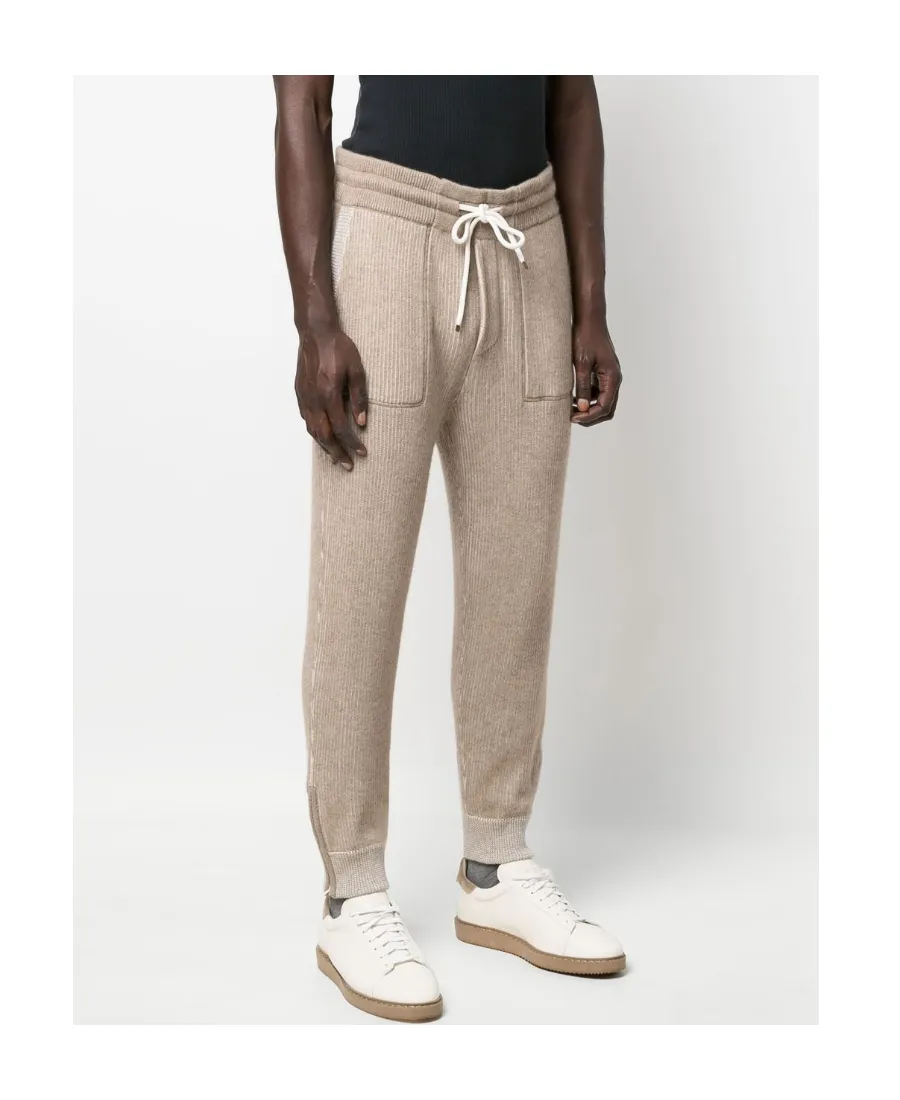 Cashmere Ribbed Joggers