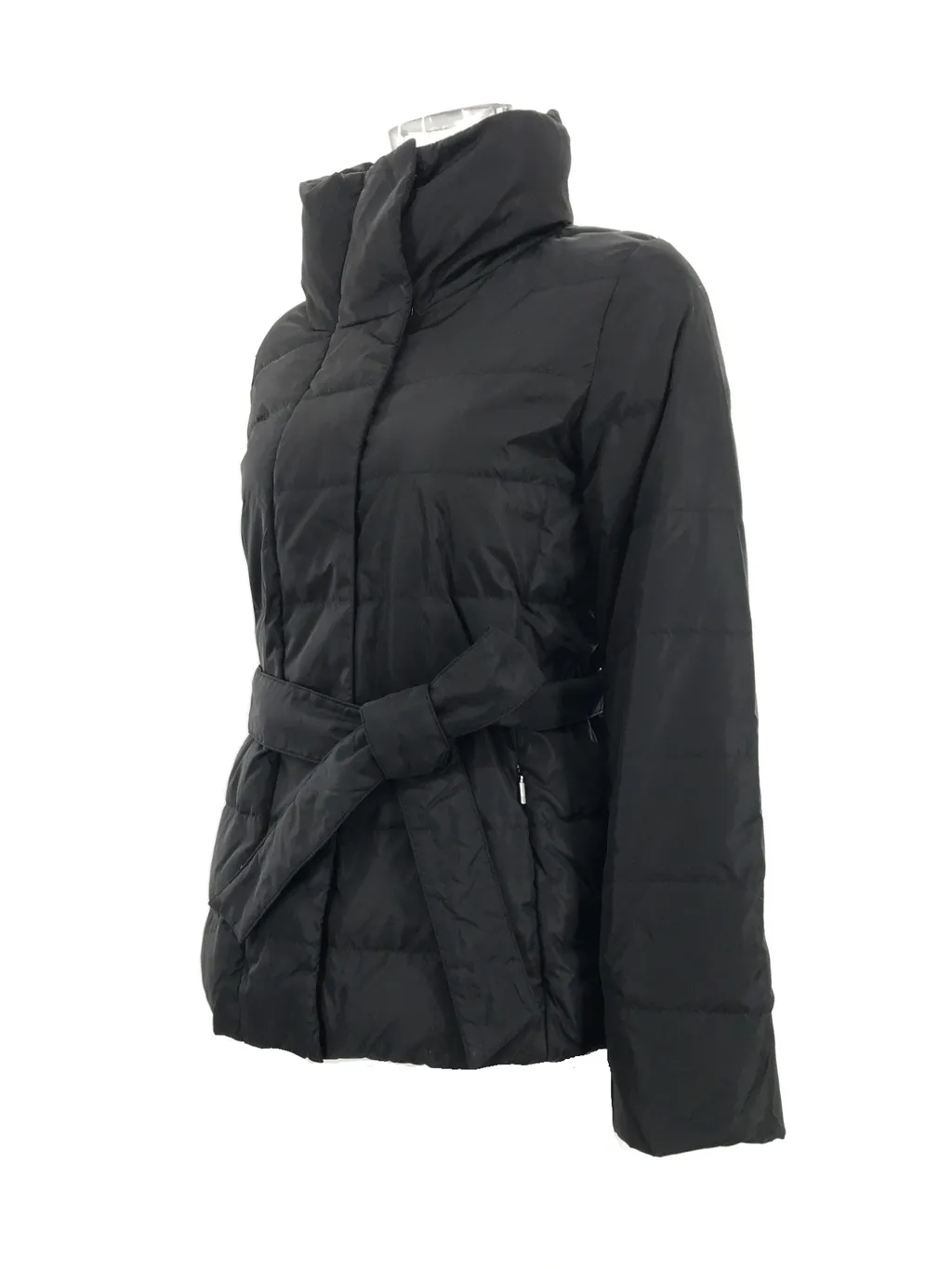 Long-Sleeved Lace Down Jacket