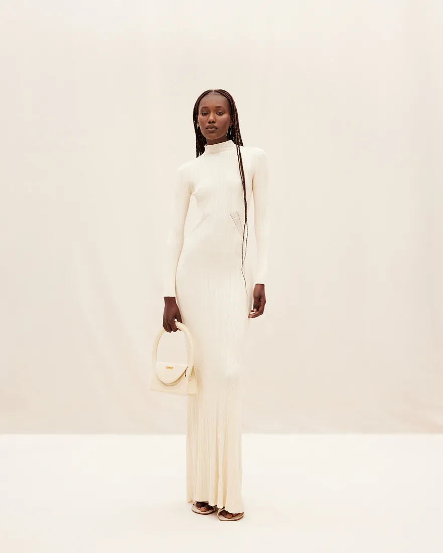Lenzuolo Pleated Long Dress