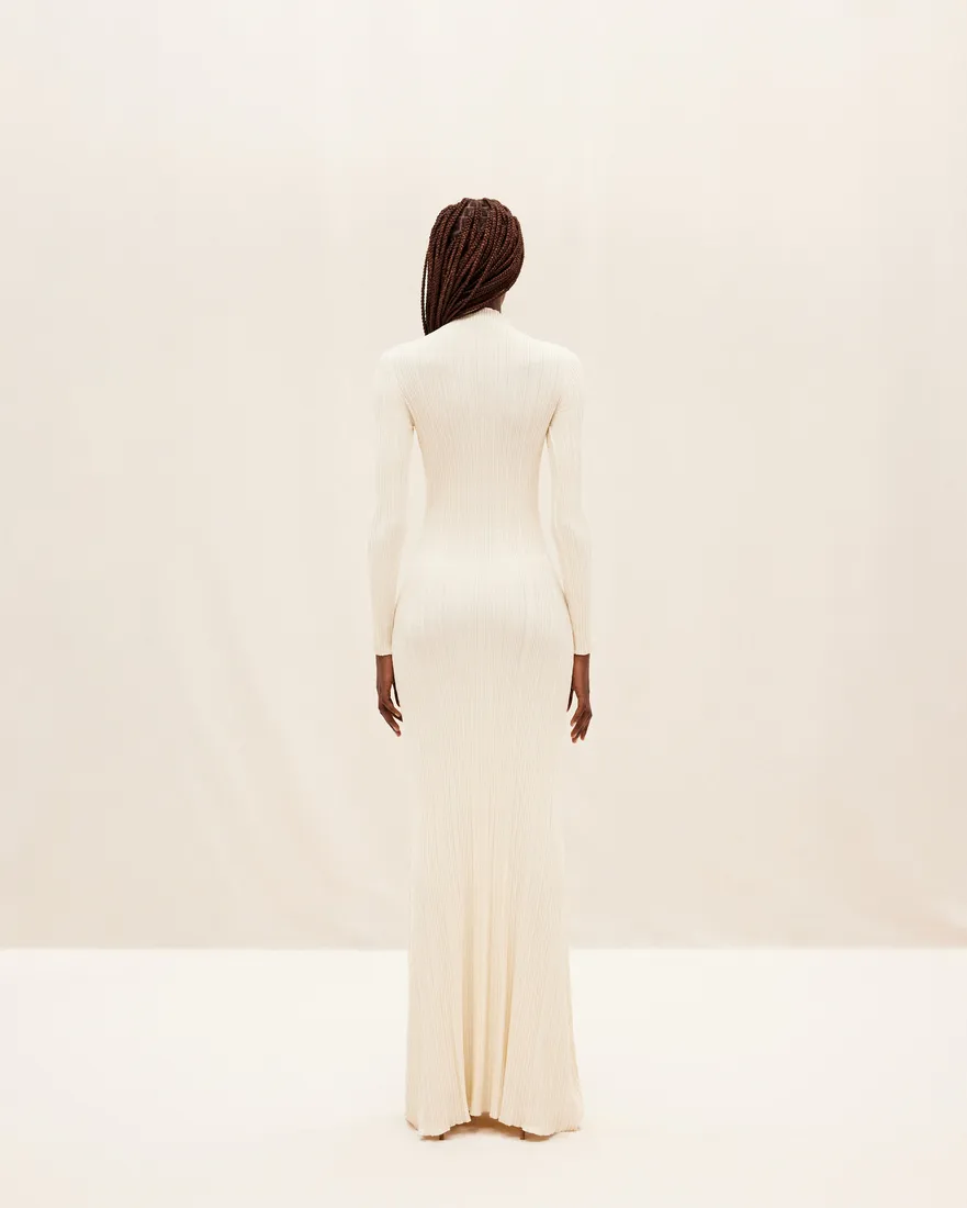 Lenzuolo Pleated Long Dress