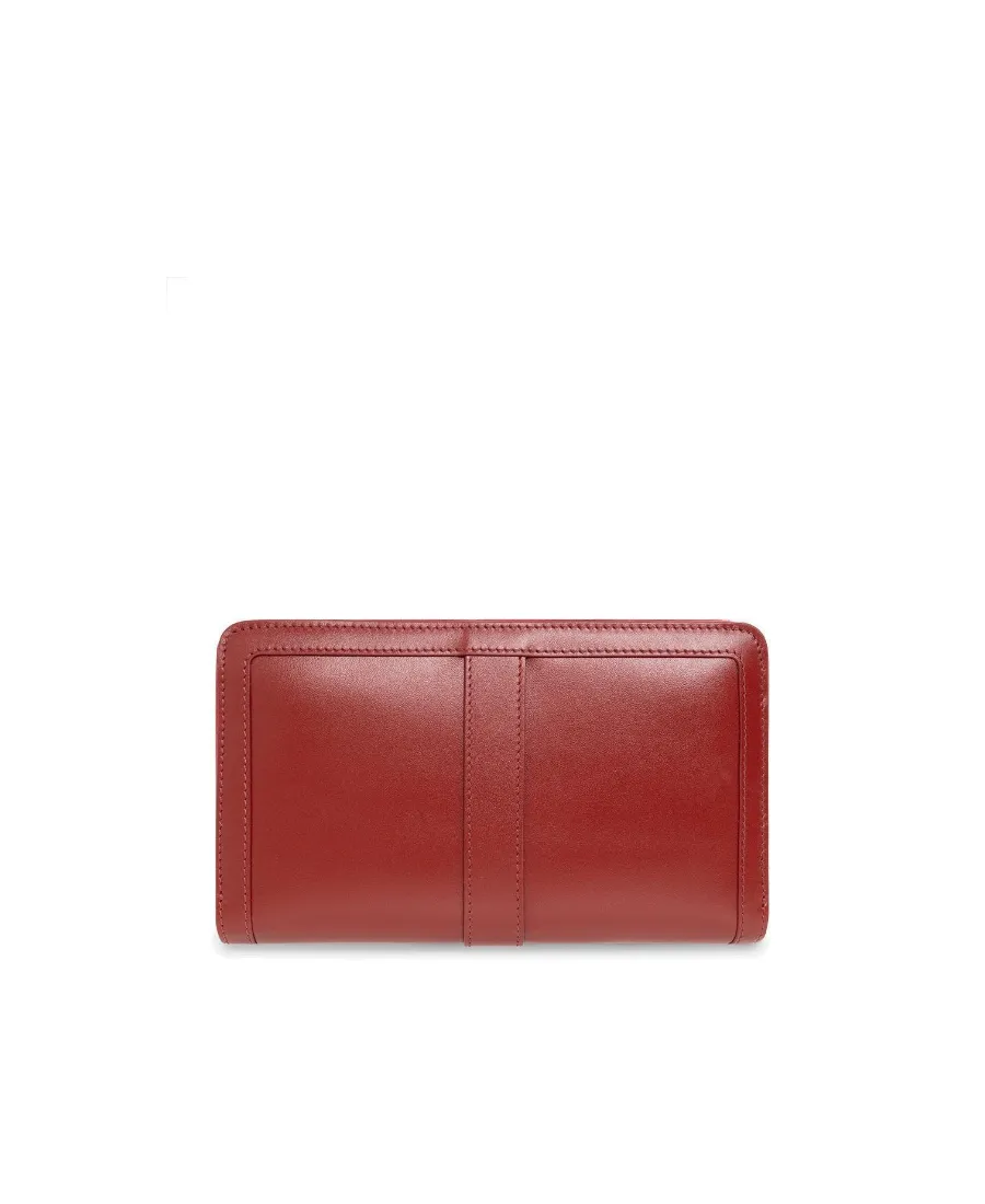 Greca-Buckle Zip Wallet
