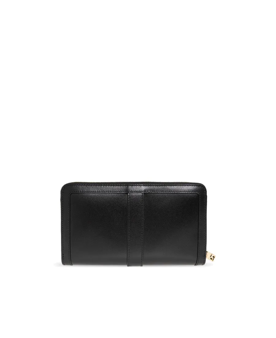 Versace Logo Detailed Zipped Wallet
