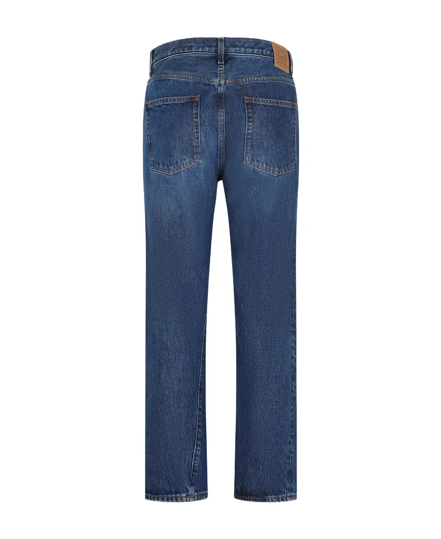 Straight-Leg Cropped Jeans