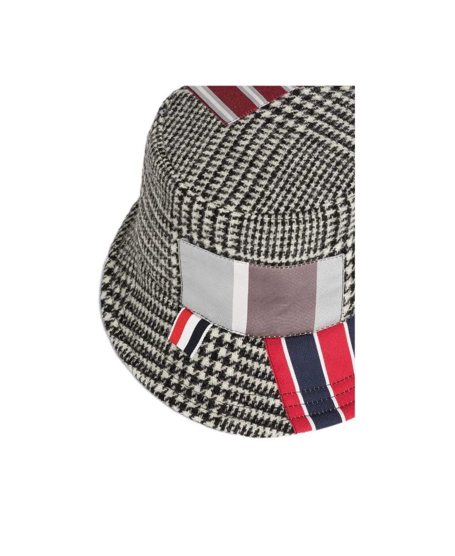 Patchwork-Detail Bucket Hat