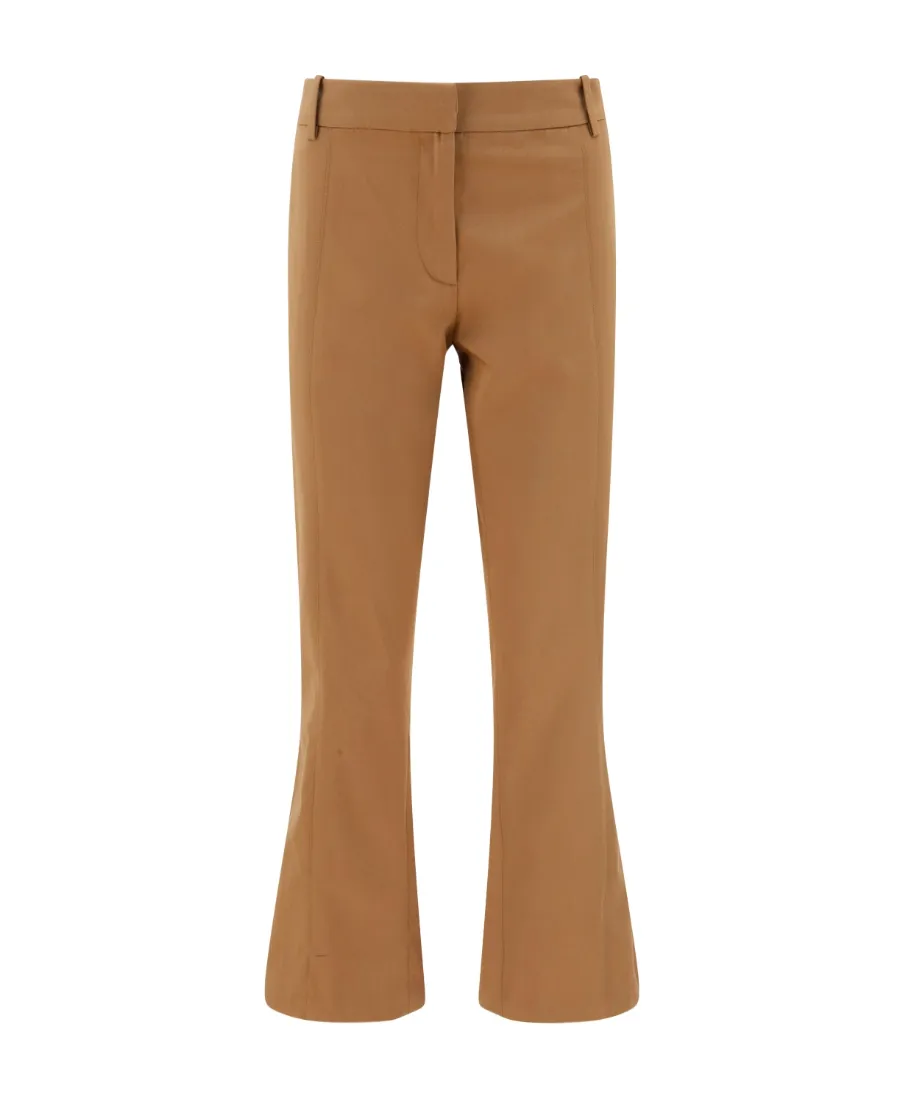 Cropped Flared Trousers