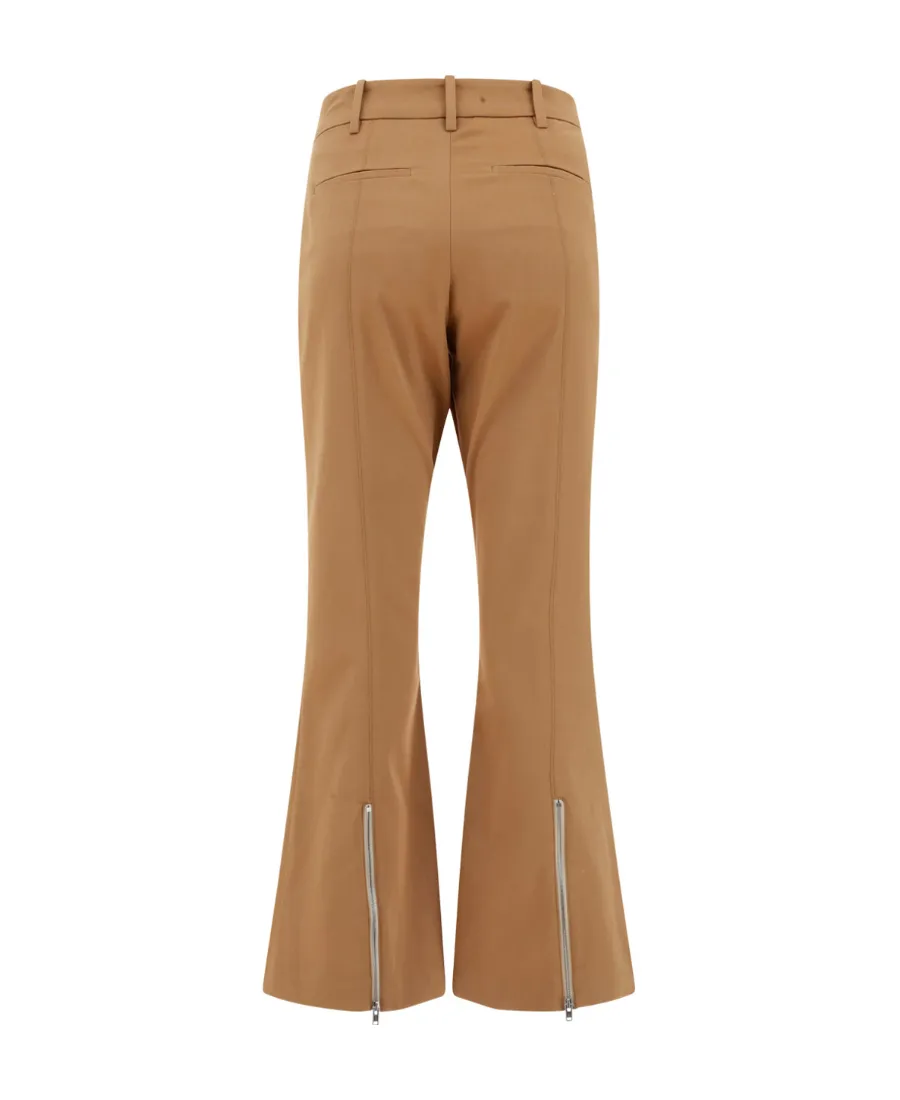 Cropped Flared Trousers