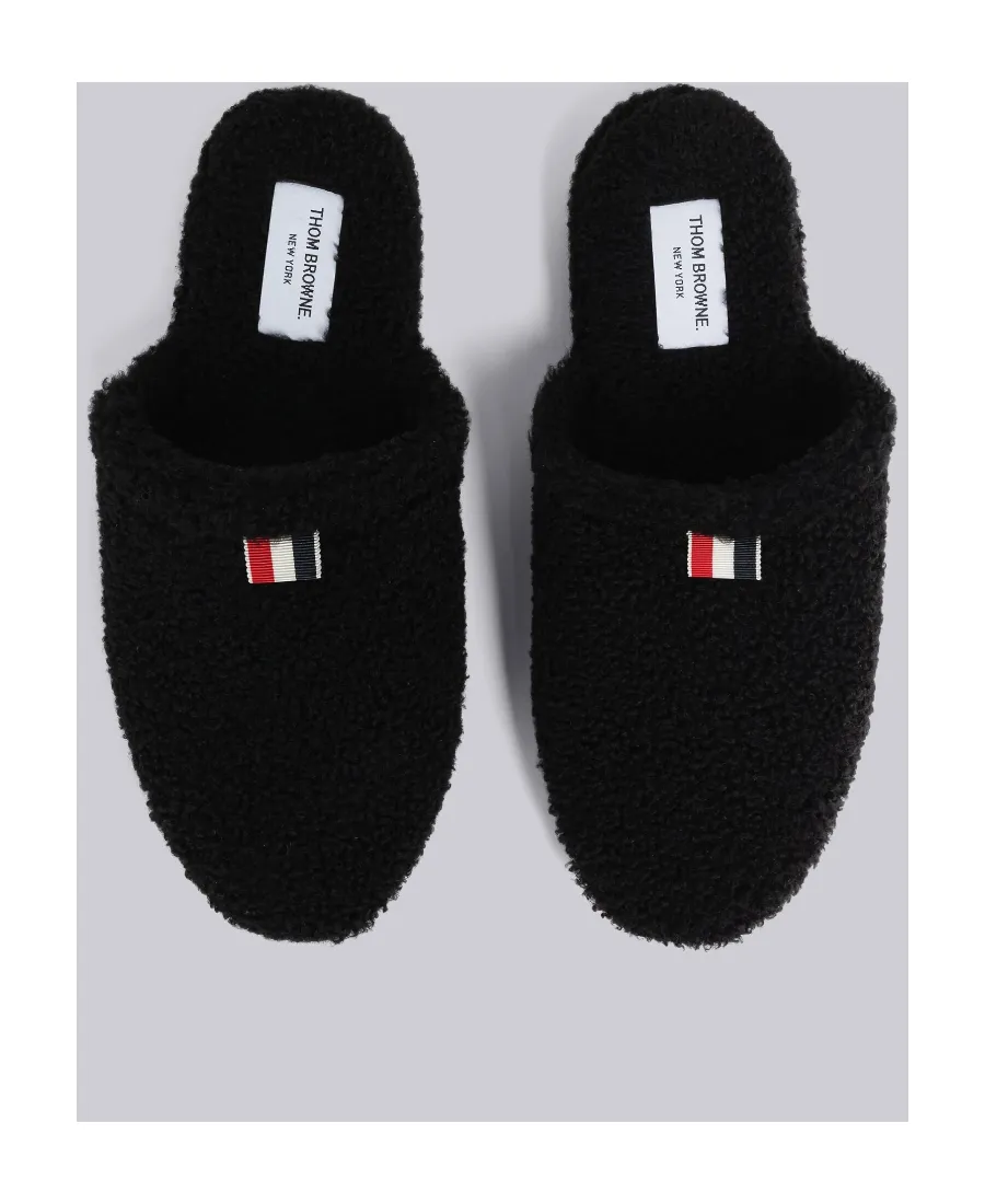 Thom Browne Rwb Grosgrain Tab Slip-On Slippers