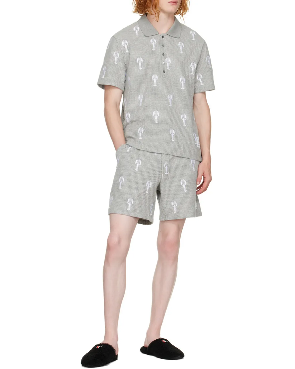 Thom Browne Rwb Grosgrain Tab Slip-On Slippers