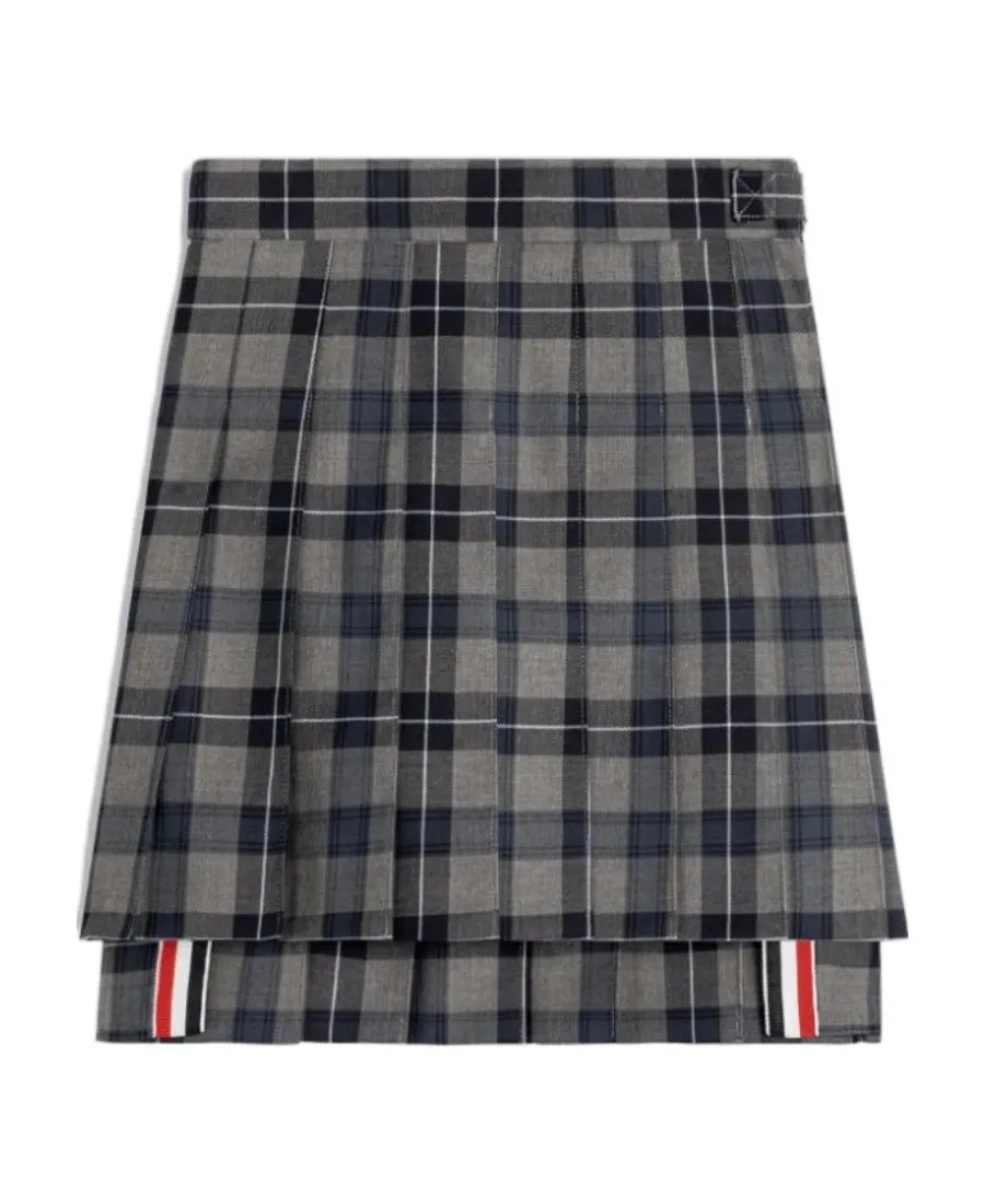 Pleated Tartan Skirt
