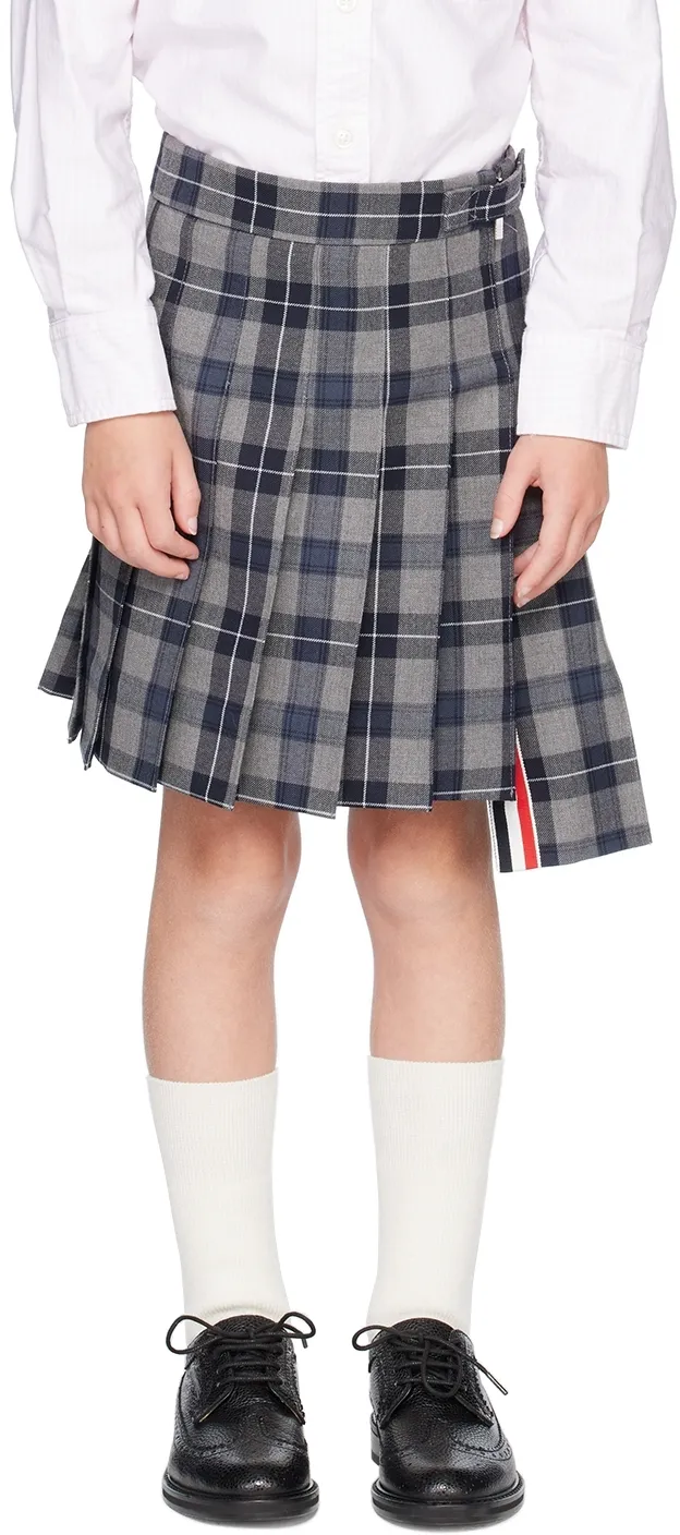 Pleated Tartan Skirt
