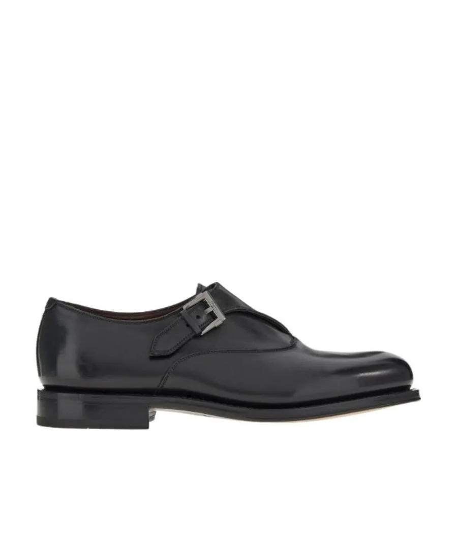 Leather Buckled Monkstrap Shoes