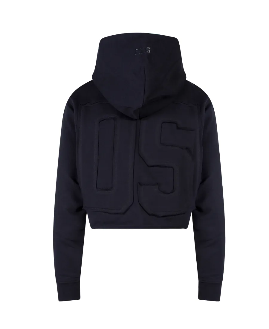 Logo-Patch Cropped Hoodie