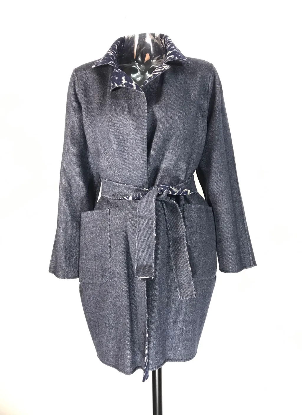 Double-Sided Lace-Up Coat