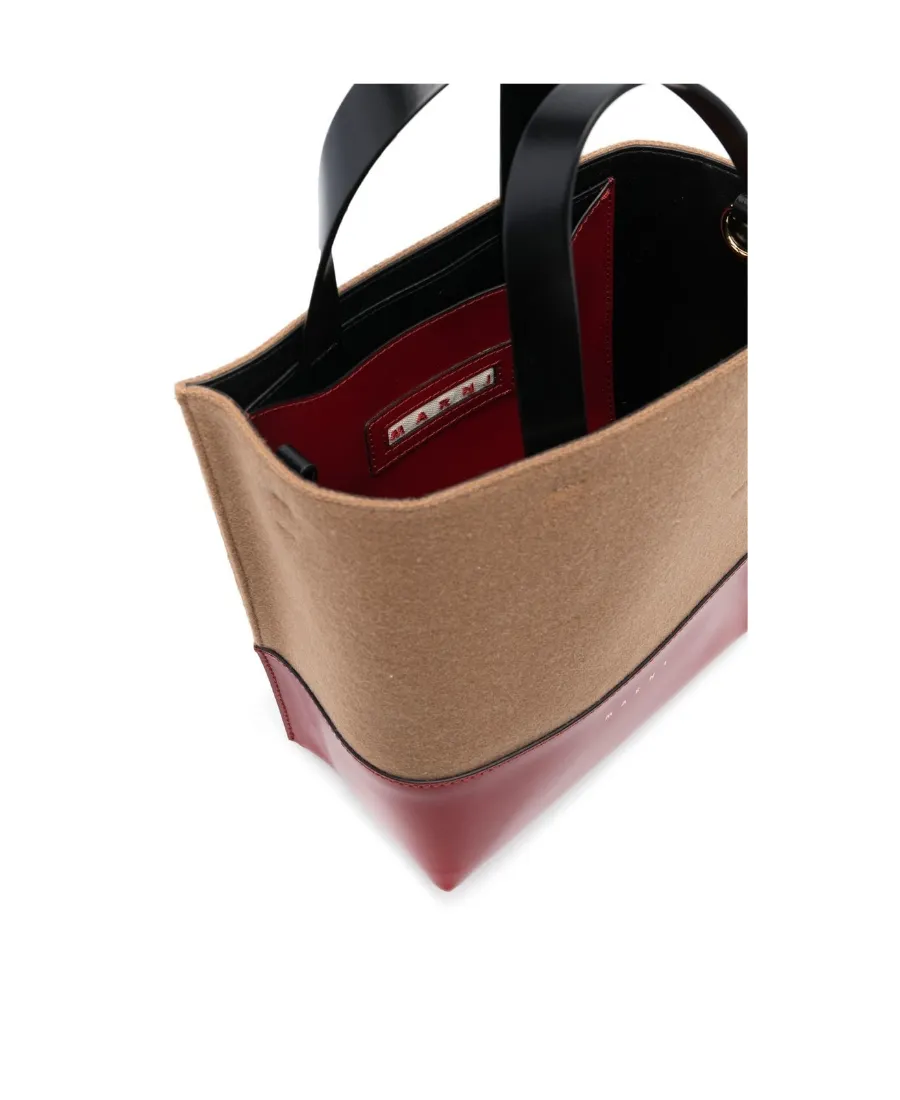Two-Tone Logo Tote Bag