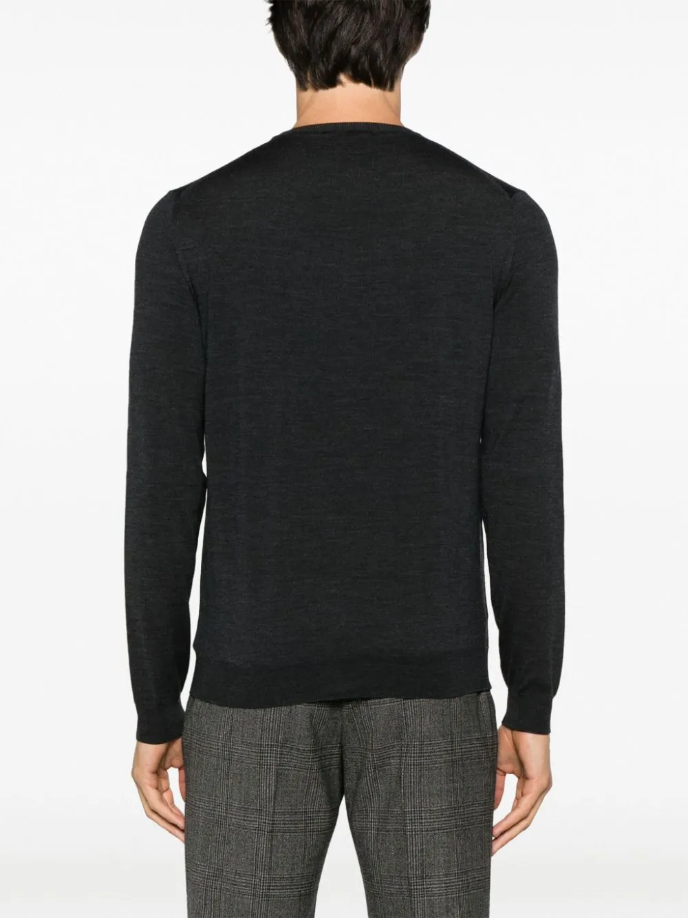 Fine-Knit Crew-Neck Jumper