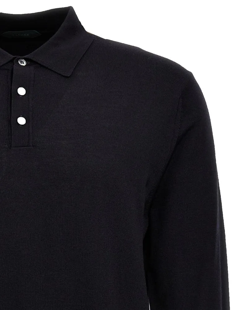 Zanone Long Sleeved Polo Shirt
