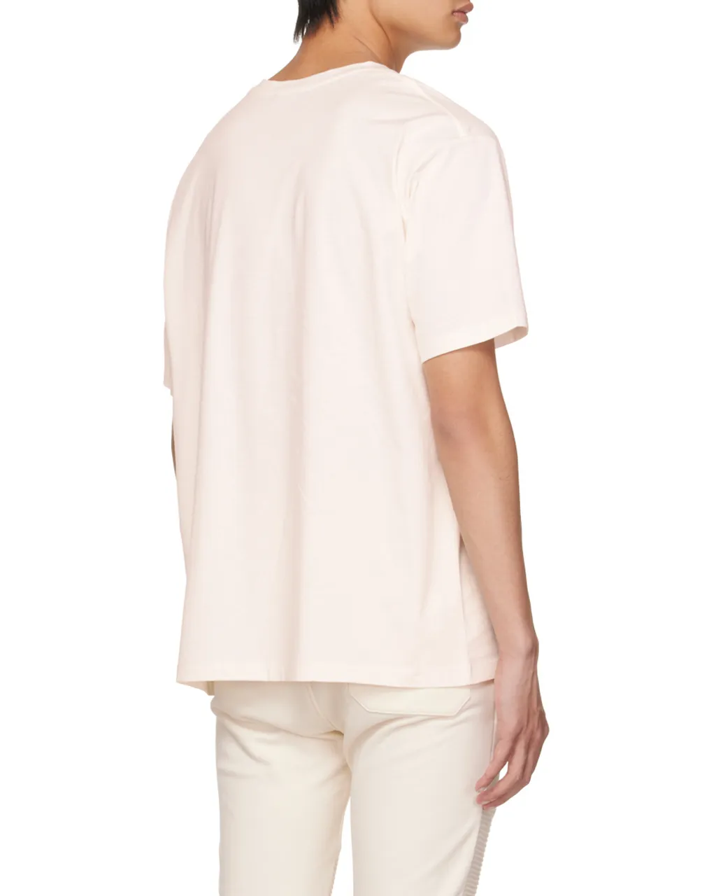 Cotton T-Shirt With Small Balmain Paris Logo