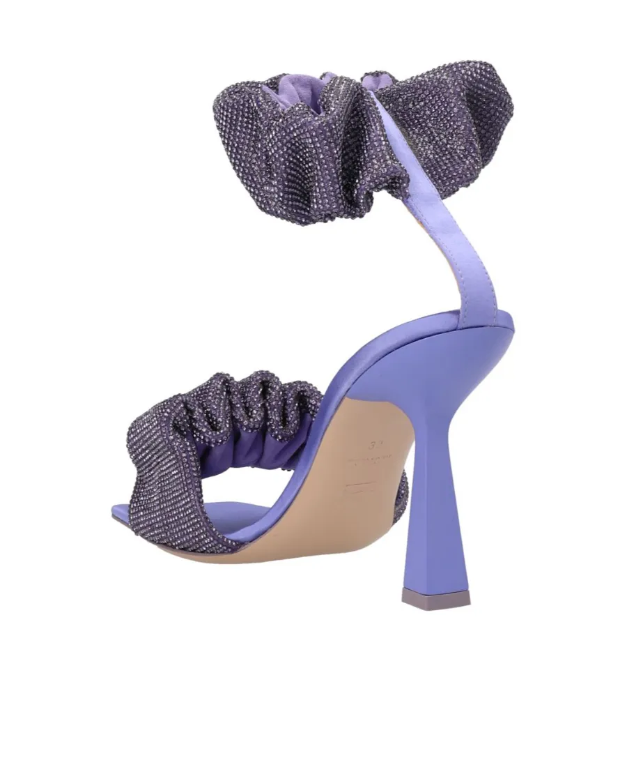 Sebastian Cher Crystal Heeled Sandals
