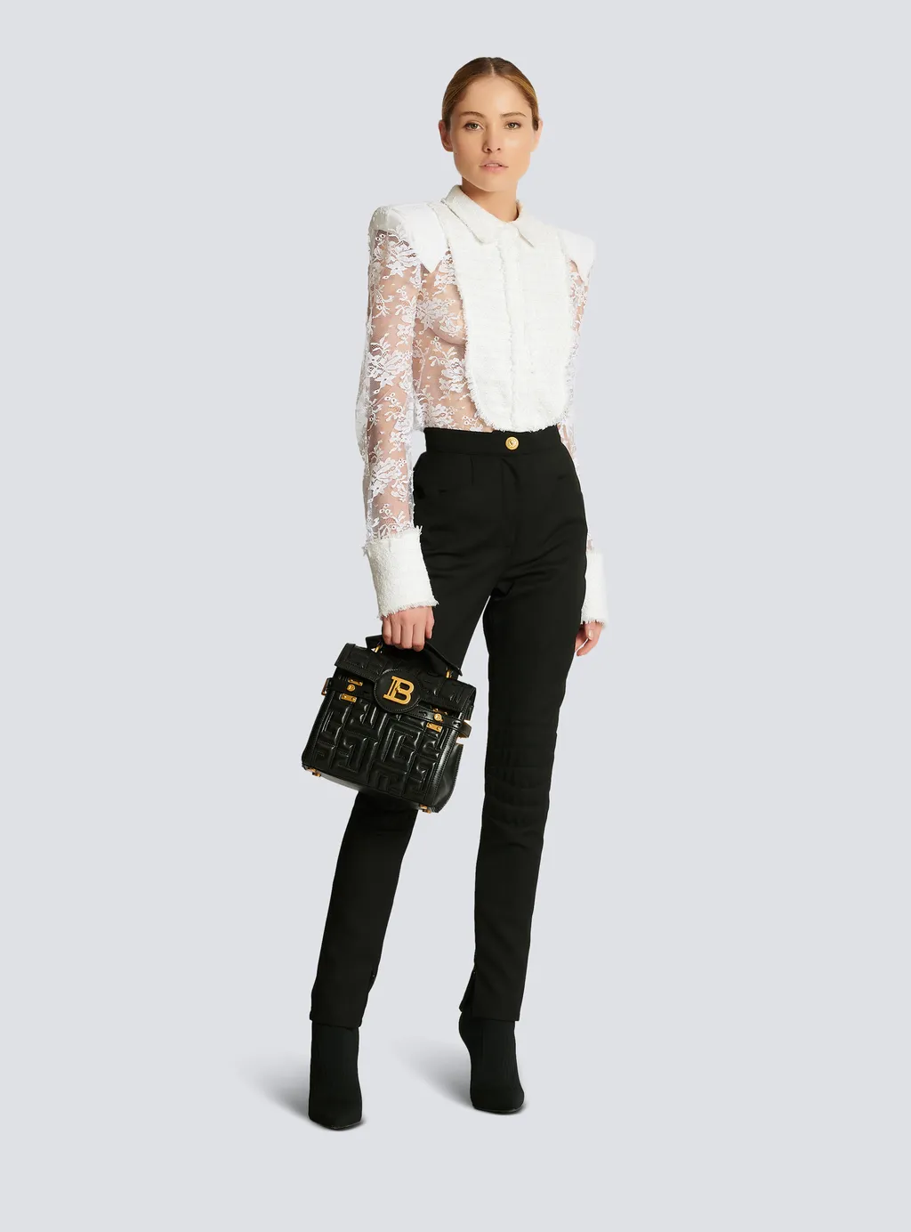 Wool Skinny-Fit Trousers