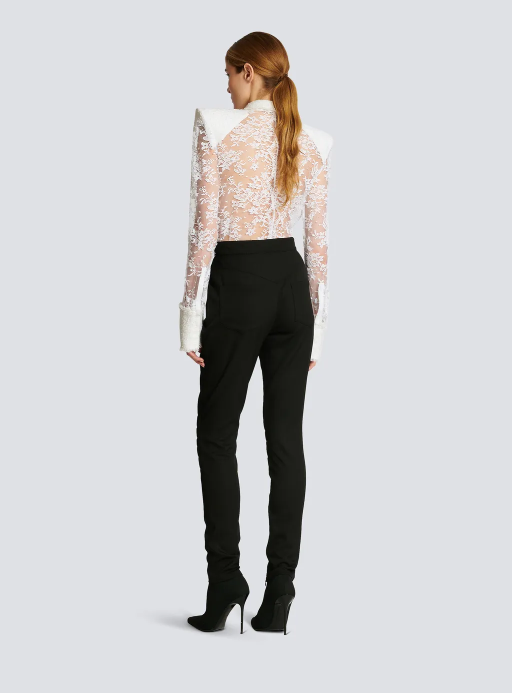 Wool Skinny-Fit Trousers