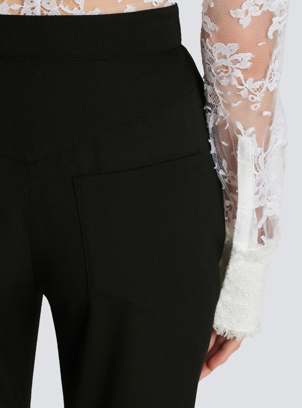 Wool Skinny-Fit Trousers