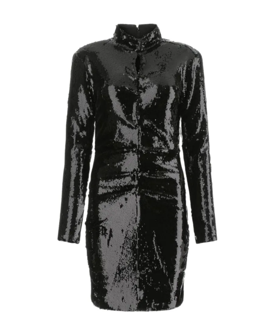 Isabel Marant Sequinned Long-Sleeved Mini Dress