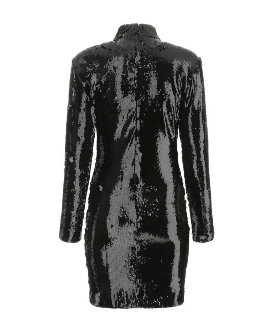 Isabel Marant Sequinned Long-Sleeved Mini Dress
