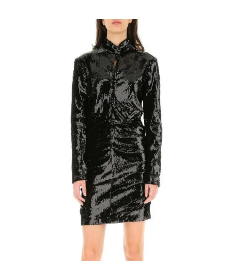 Isabel Marant Sequinned Long-Sleeved Mini Dress