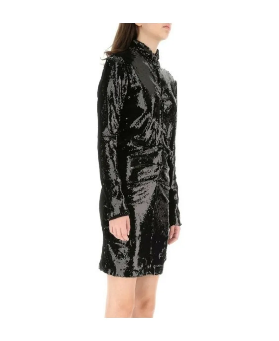 Isabel Marant Sequinned Long-Sleeved Mini Dress