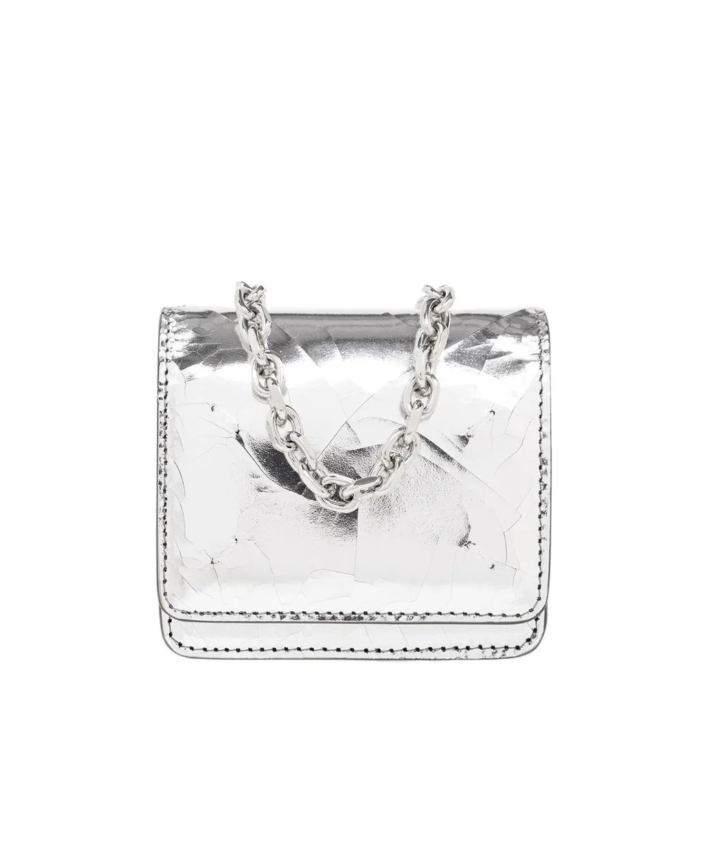 Maison Margiela Metallic-Finish Chain-Linked Crossbody Bag