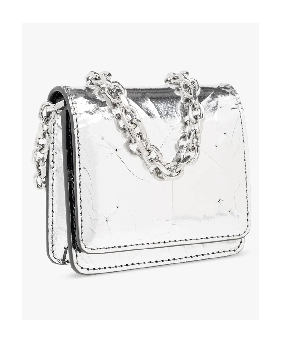 Maison Margiela Metallic-Finish Chain-Linked Crossbody Bag