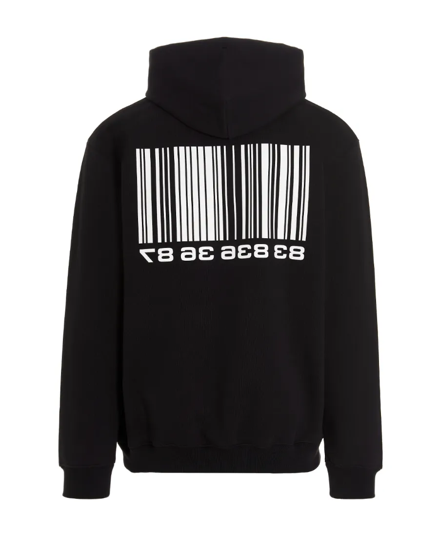 Vtmnts Barcode Printed Drawstring Hoodie