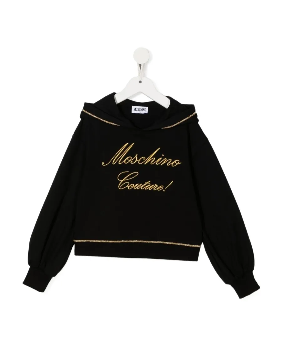 Embroidered-Logo Hoodie