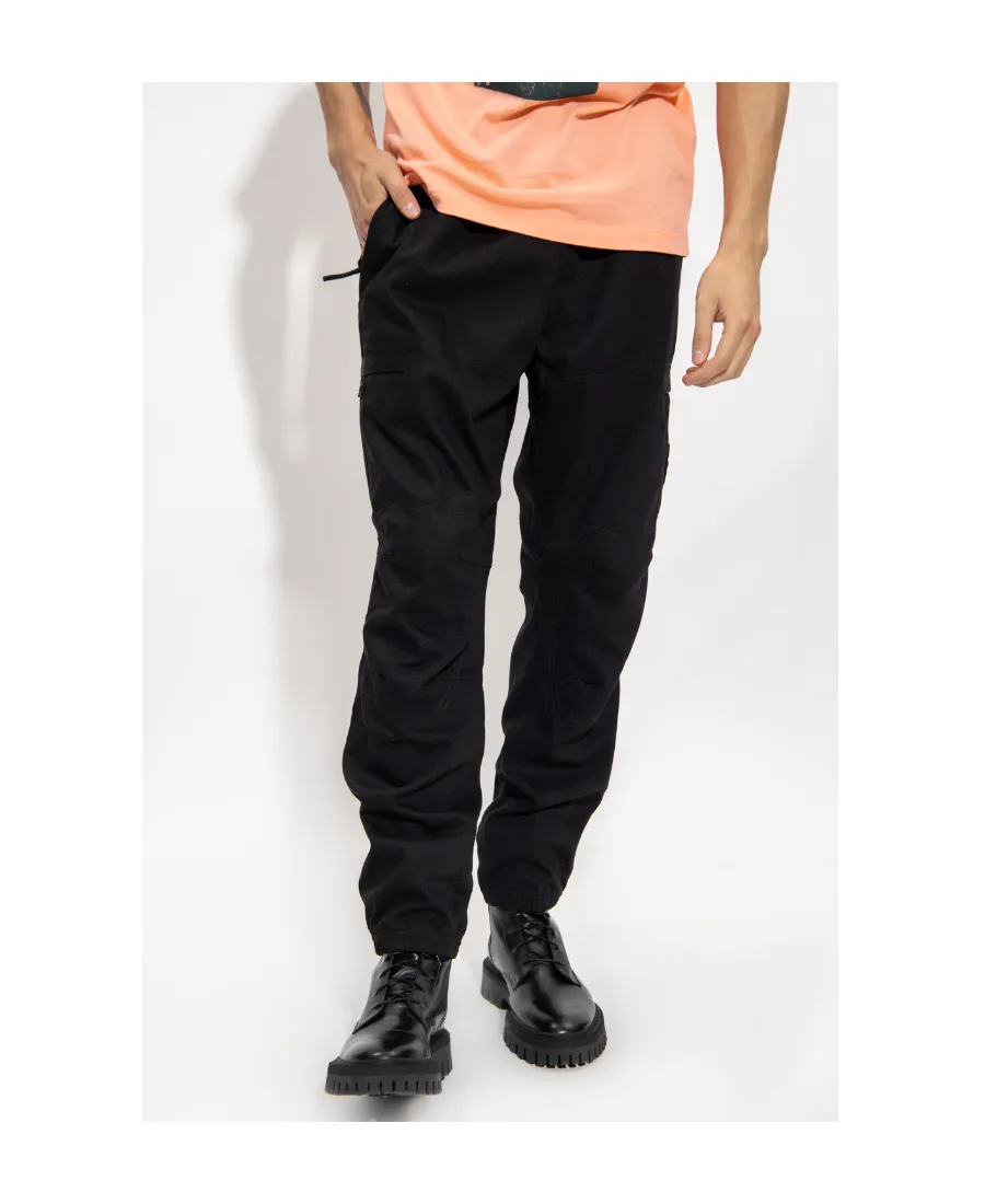 Logo-Patch Tapered Trousers