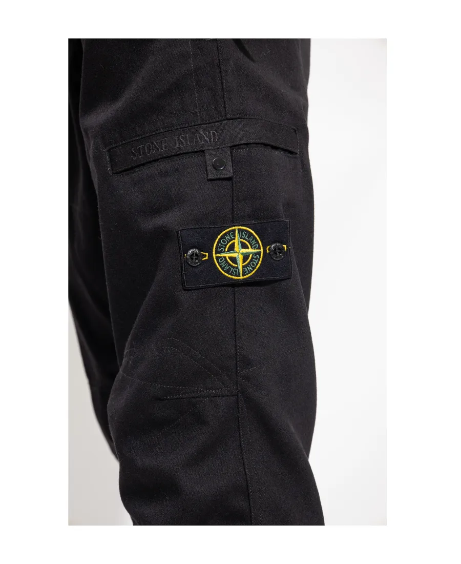 Logo-Patch Tapered Trousers