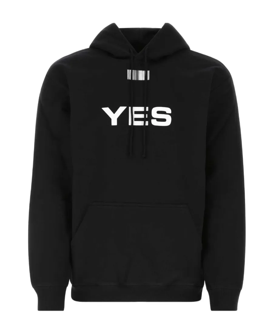 Vtmnts Yes No Printed Drawstring Hoodie