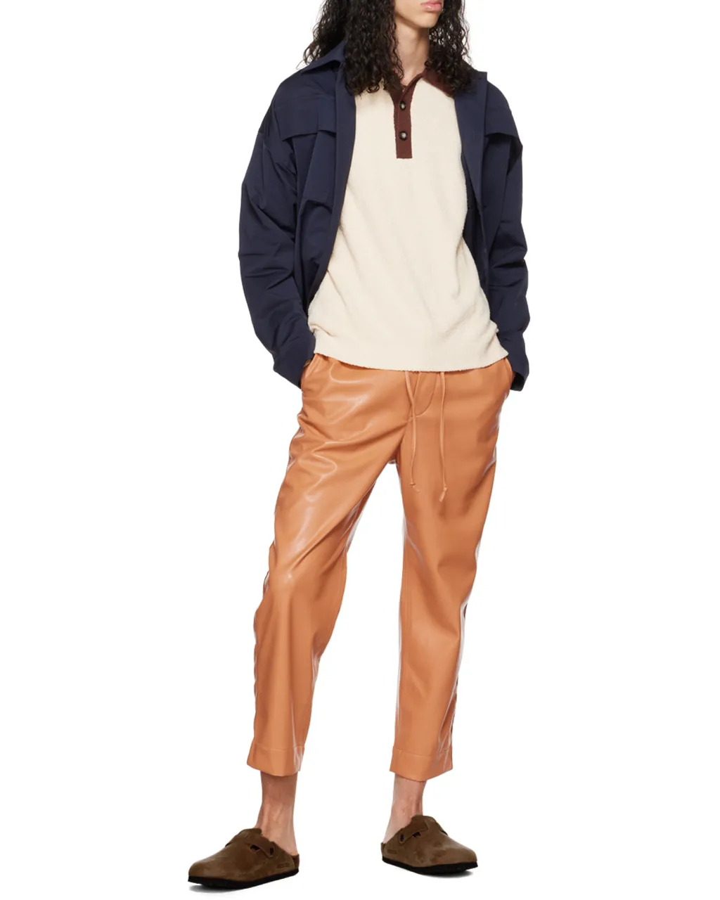 Jain Faux-Leather Trousers
