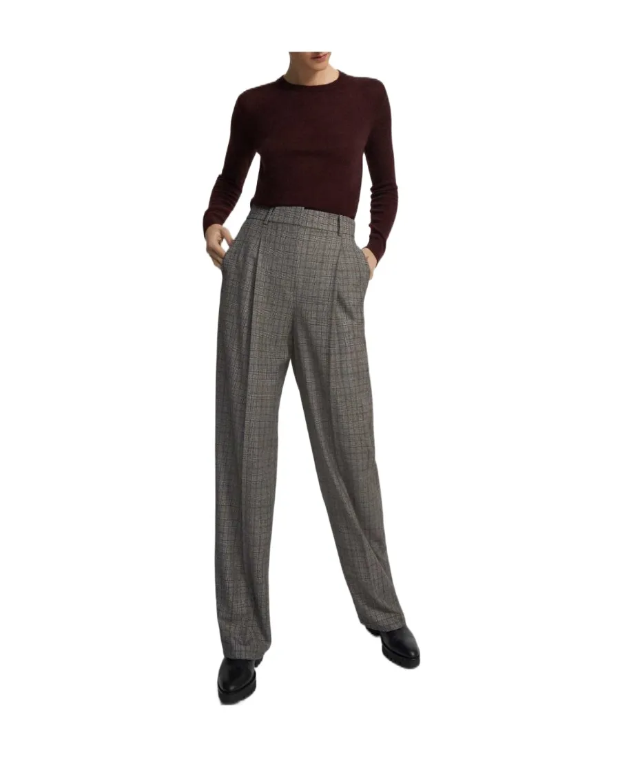 Checked Tailored Trousers