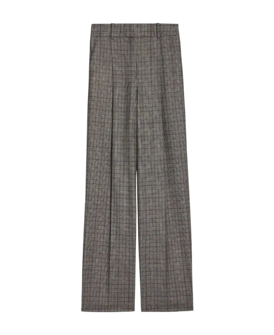 Checked Tailored Trousers