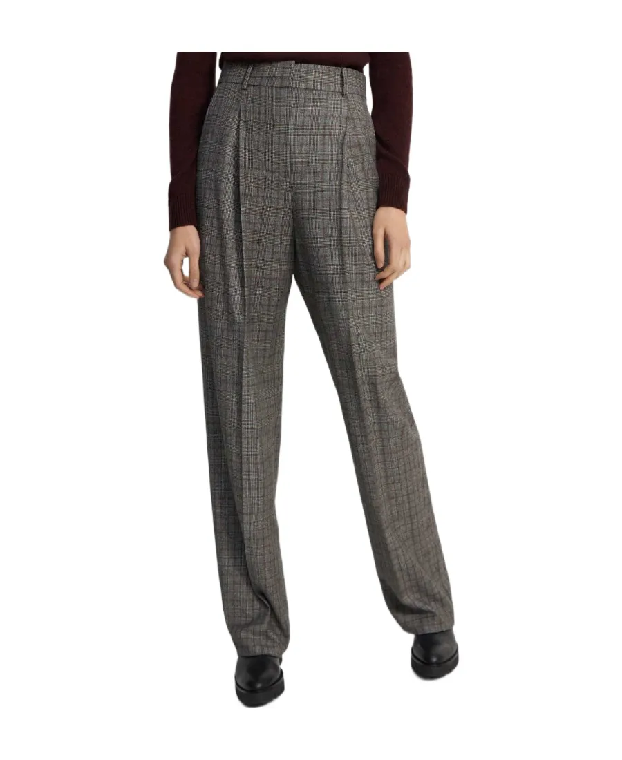 Checked Tailored Trousers