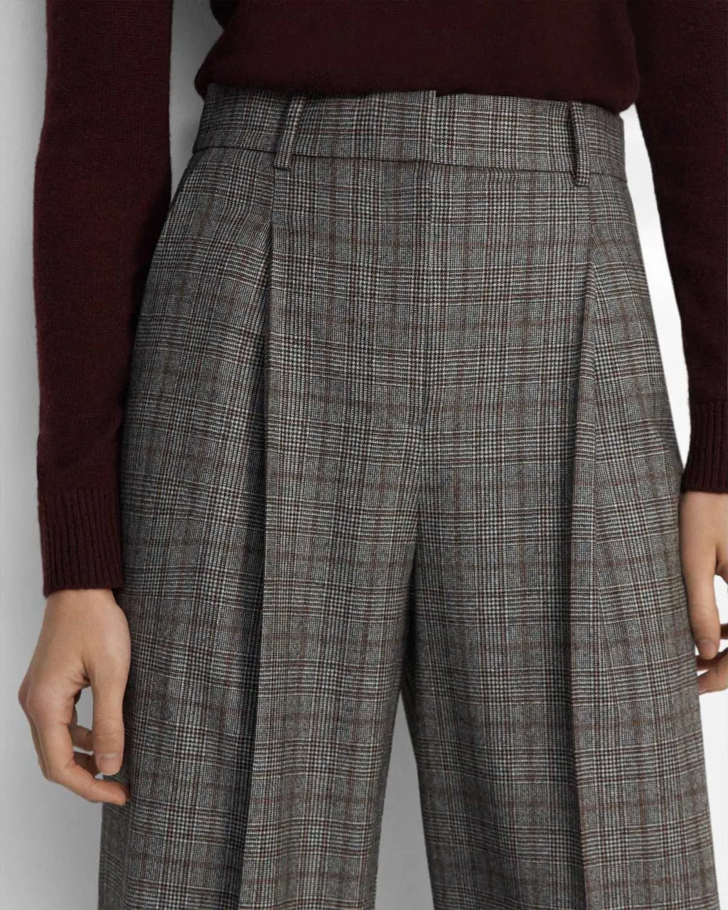 Checked Tailored Trousers