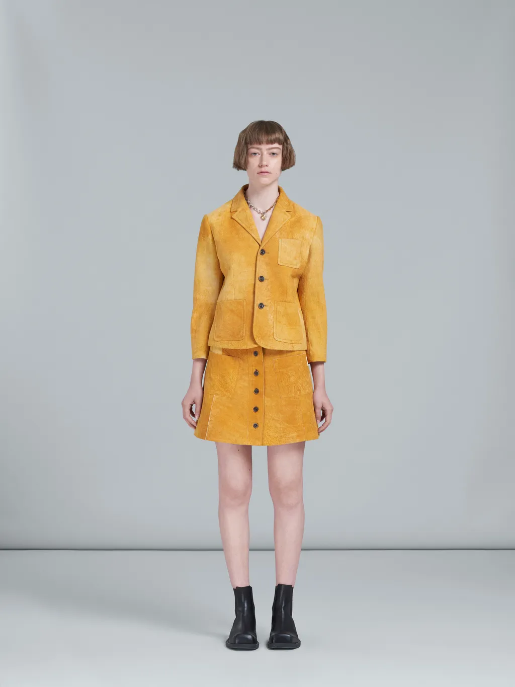 A-Line Buttoned Skirt