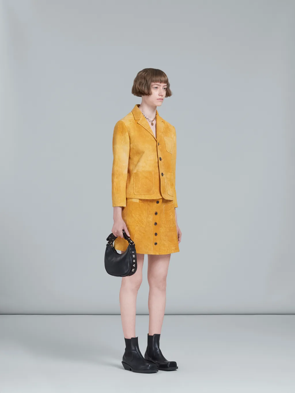 A-Line Buttoned Skirt