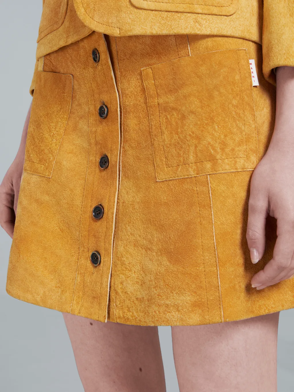 A-Line Buttoned Skirt