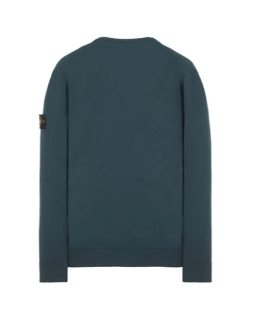 Compass-Patch Wool Cardigan