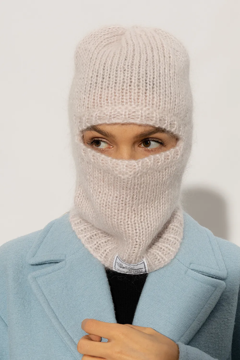 Raf Simons Logo-Patch Balaclava Hat