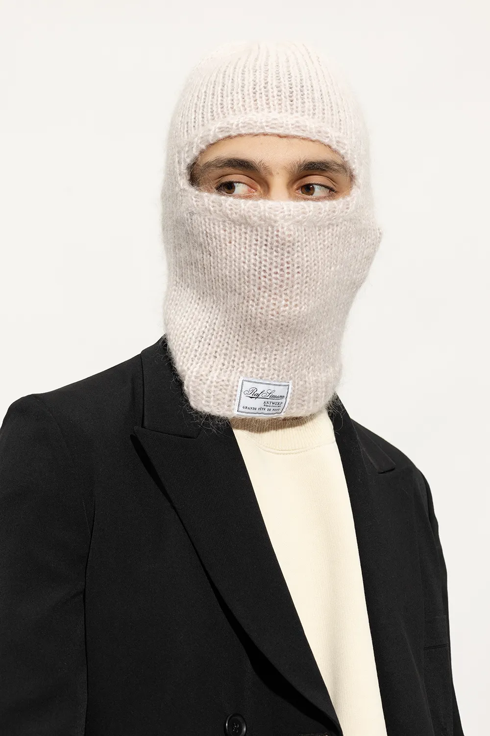Raf Simons Logo-Patch Balaclava Hat