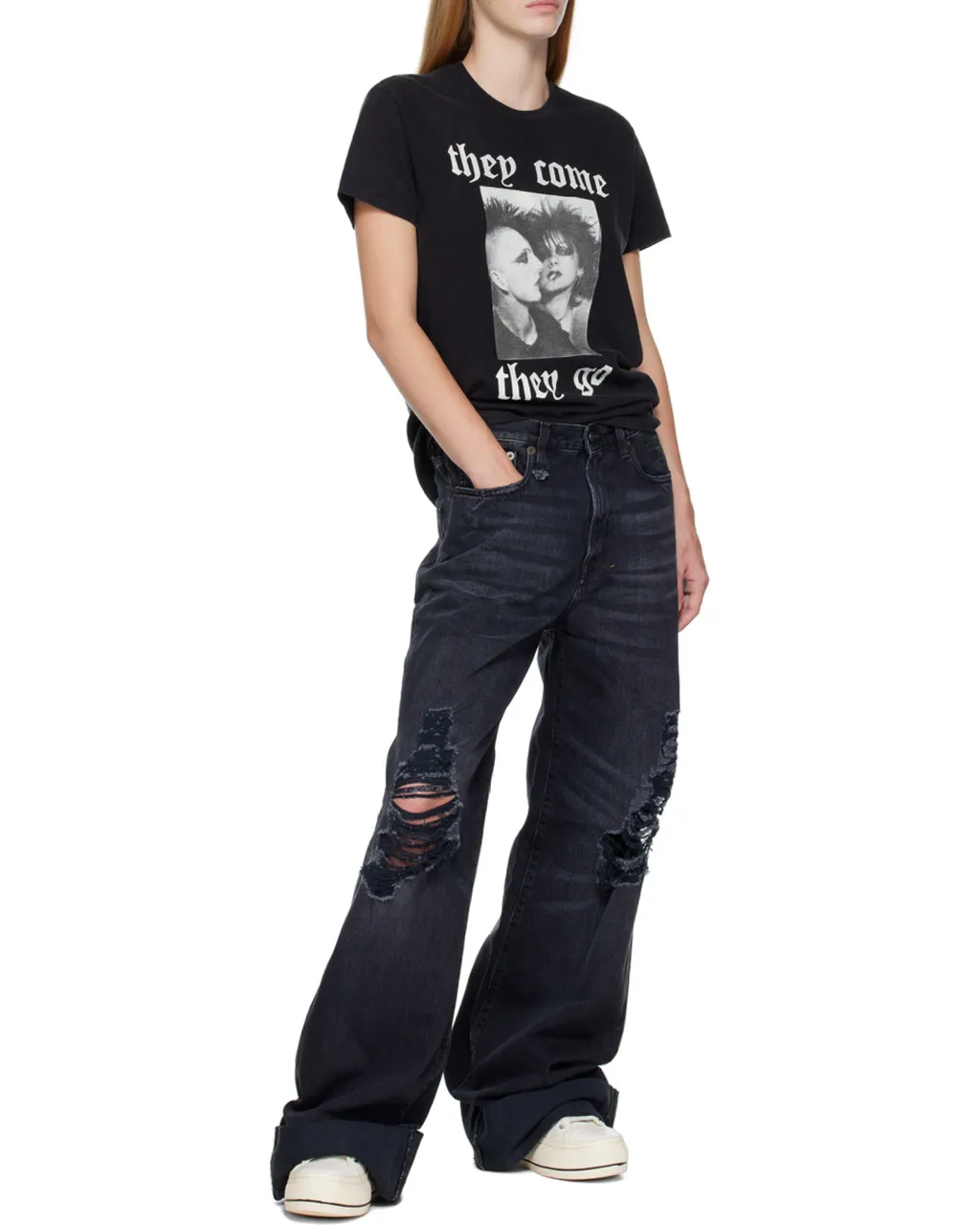 Lisa Baggy Distressed Jeans