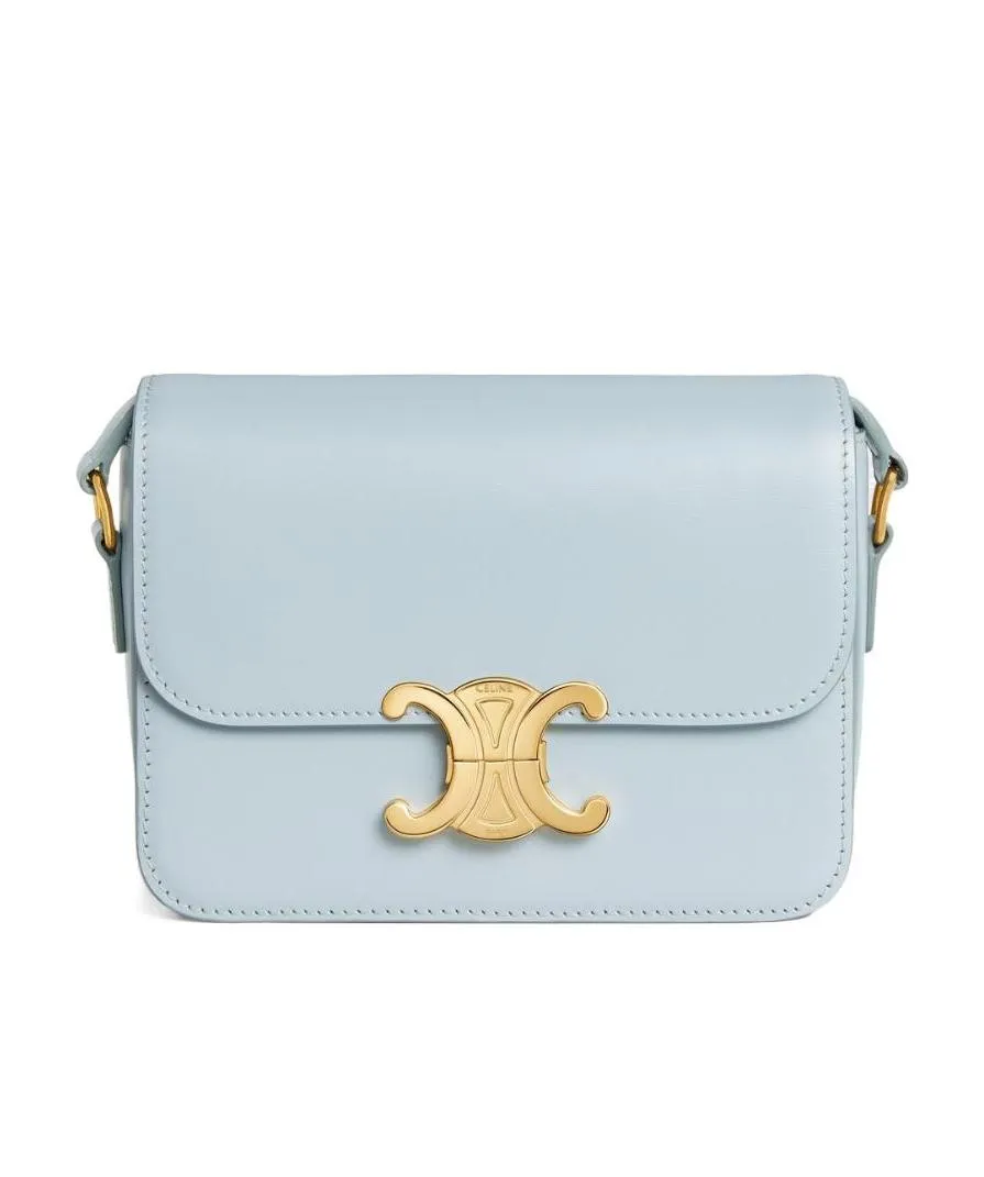 Teen Triomphe Bag In Shiny Calfskin